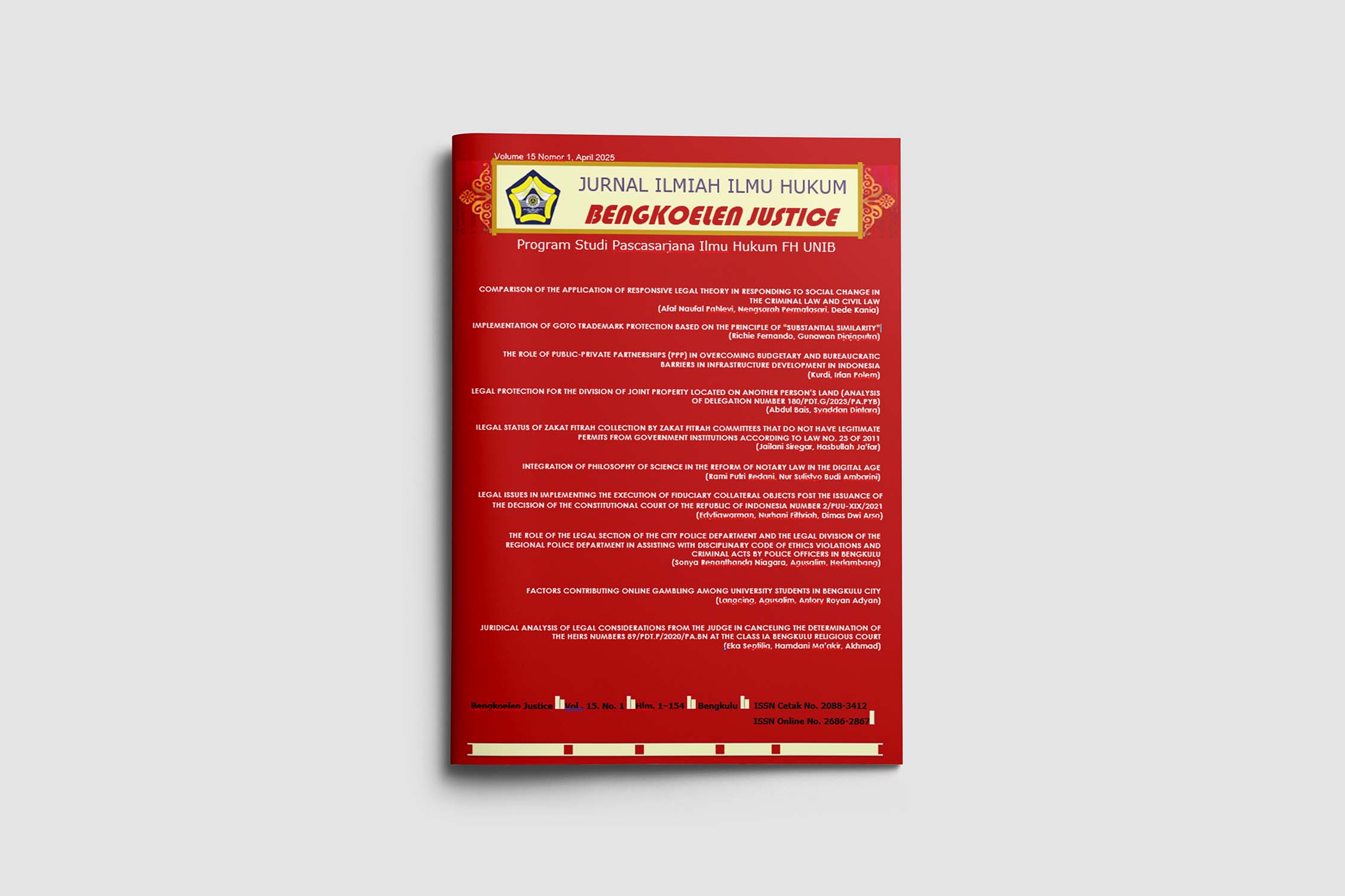 Bengkoelen Justice Journal